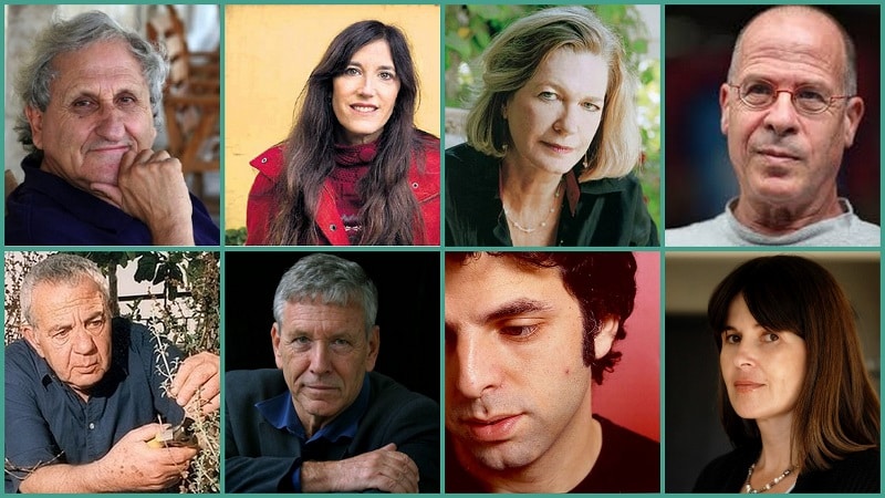 Collage de escritores israelíes